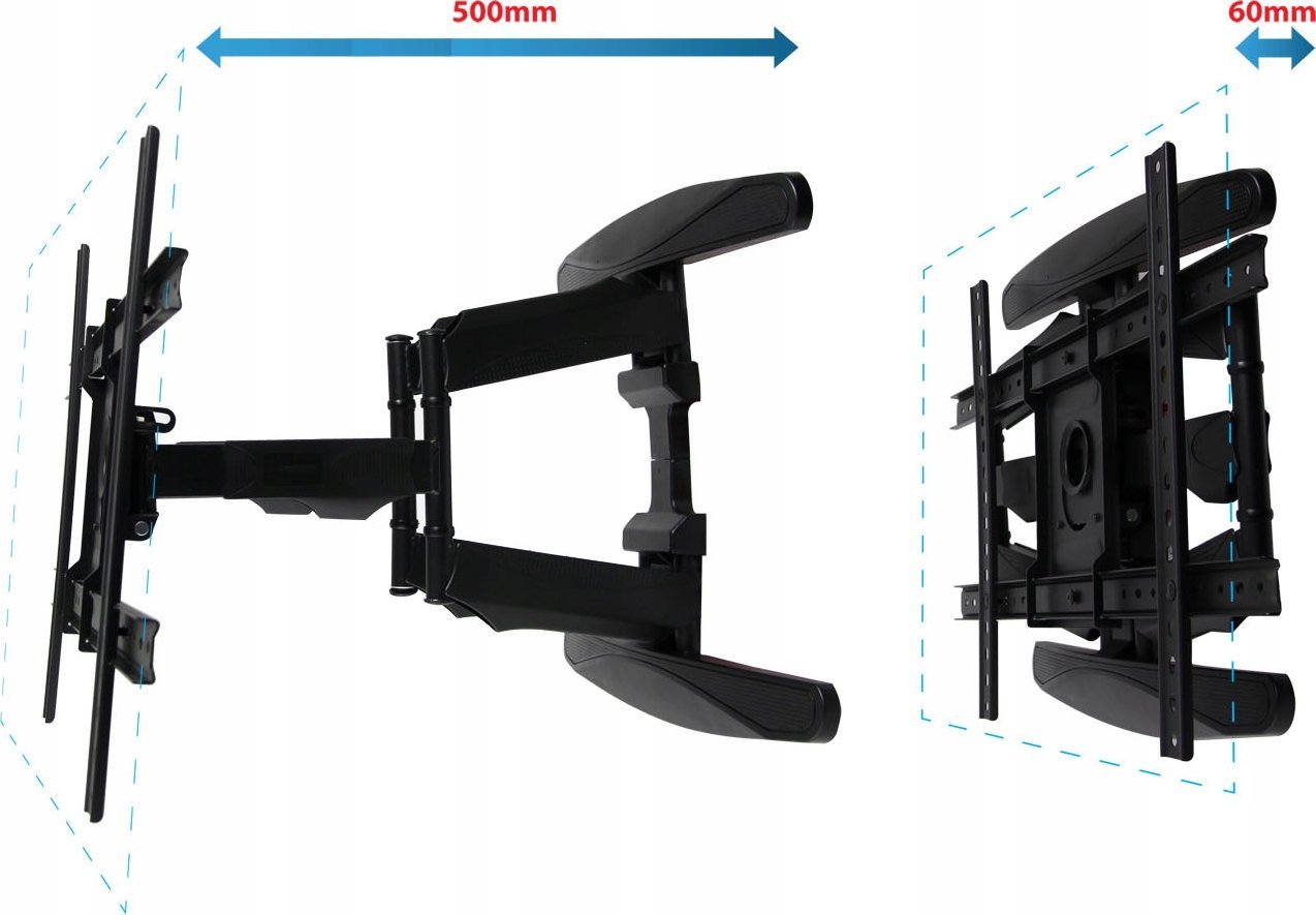Mbajtës muri për TV Esperanza ERW021 Cronos, 40-85", 68.2kg, i zi