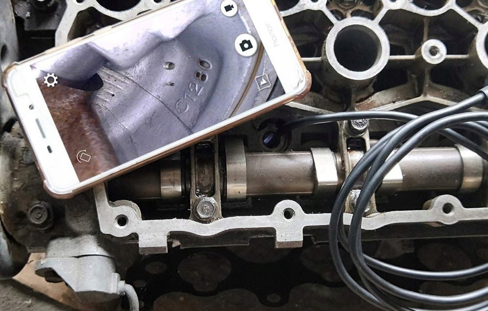 Kamerë endoskopike WiFi Ancel W655, lidhje me telefon, dritë LED, e zezë