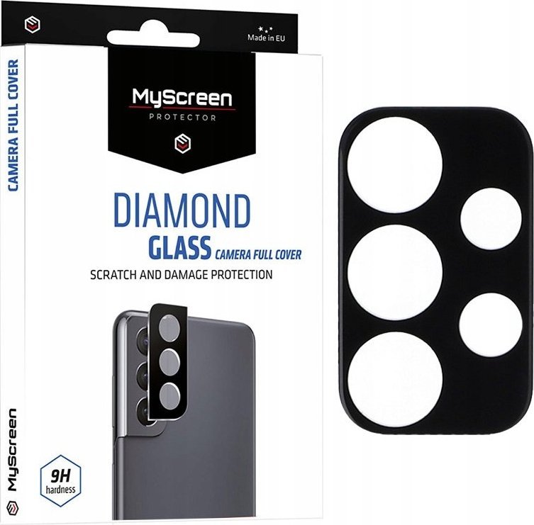 Mbrojtës kamerë MyScreen Samsung Galaxy A33 A53 A73, xham i temperuar, Full Cover, i zi