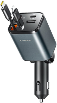 Karikues makine Joyroom JR-CCL05, 4 në 1, 30W, USB C dhe Lightning, gri
