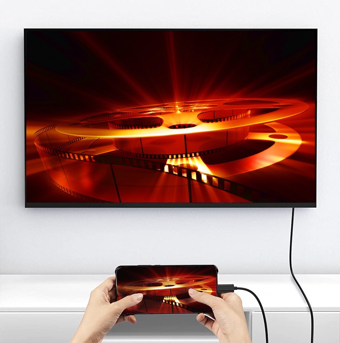 Kabllo USB C në HDMI Equip, 1m, 4K 60Hz, e zezë