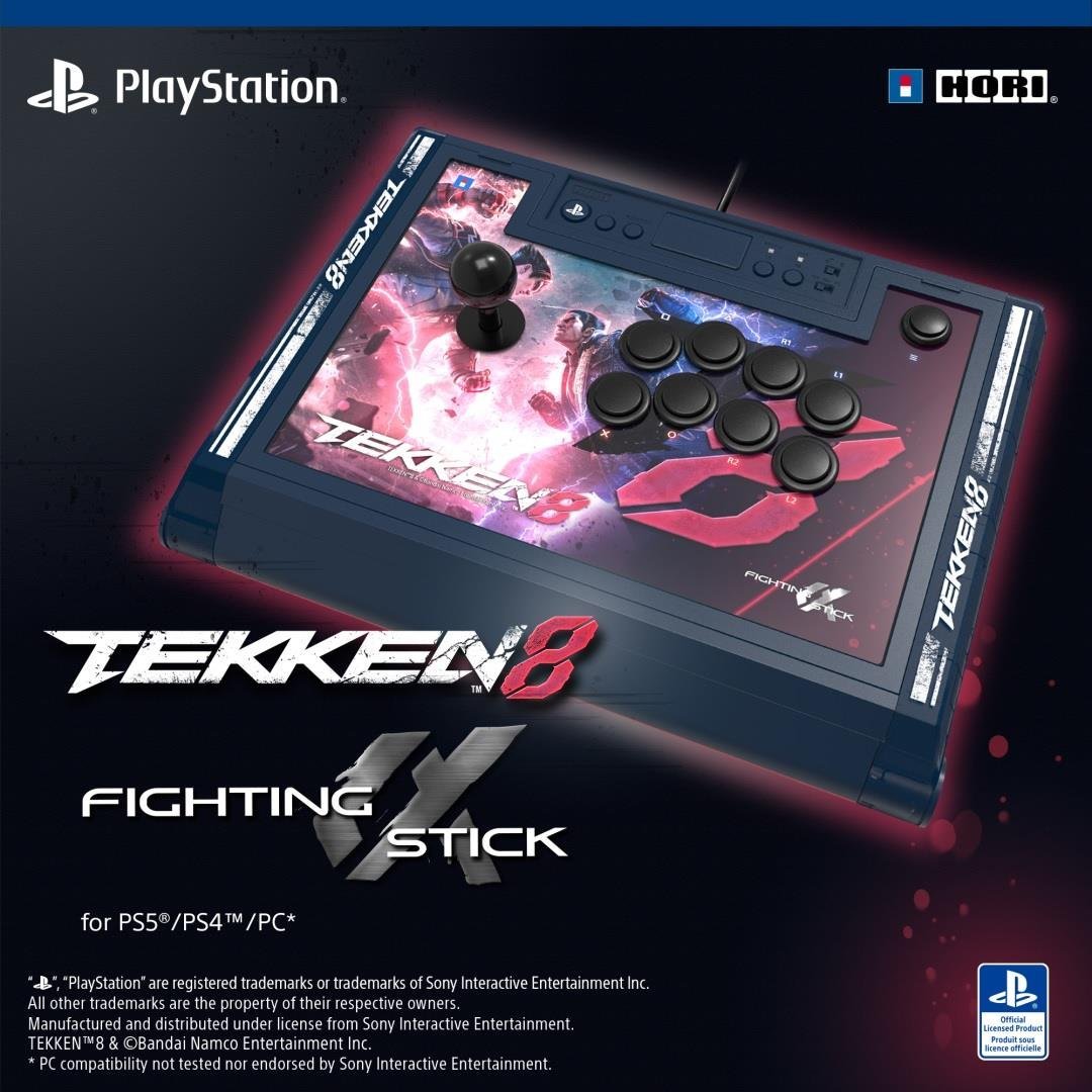 Gamepad arcade Hori Fighting Stick Alpha Tekken 8, PS5, i zi
