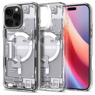 Kapotë mbrojtëse Spigen Ultra Hybrid MagSafe Zero One për iPhone 16 Pro Max, transparente, e bardhë