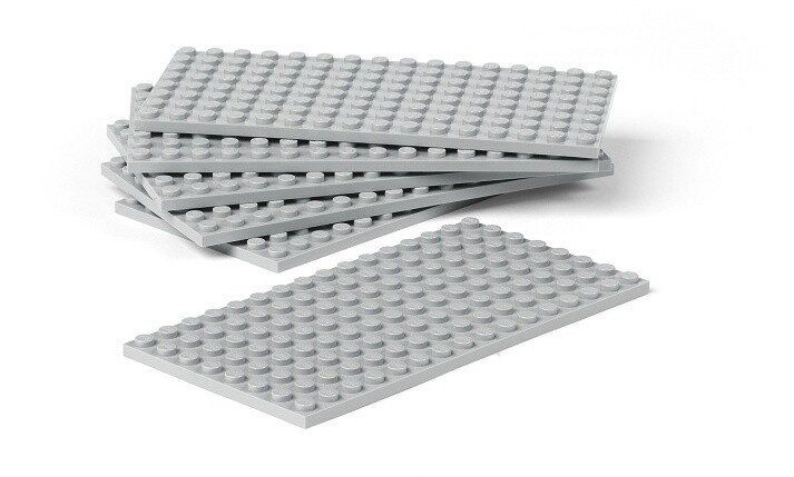 Kuti koleksionuese LEGO Iconic, e kaltër / transparente