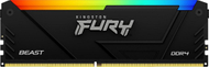 Memorie Kingston Fury Beast RGB, DDR4, 8 GB, 3600 MHz, CL17, KF436C17BB2A/8