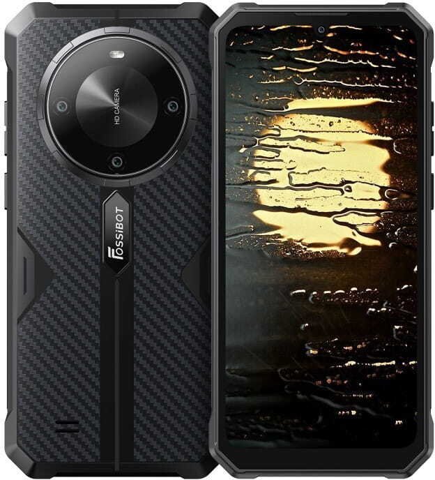 Telefoni Fossibot F105, smartphone i qëndrueshëm, i zi