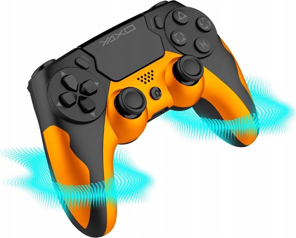 Gamepad wireless YAXO Hornet Fury, për PS4 PS3 PC Android, Inferno portokalli 3