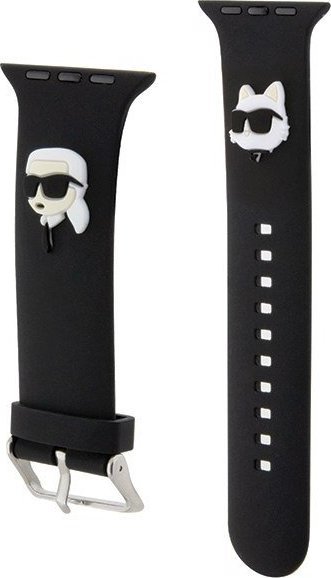 Rrip ore Karl Lagerfeld Apple Watch, Rubber NFT Karl & Choupette, 42/44/45mm dhe Ultra, i zi