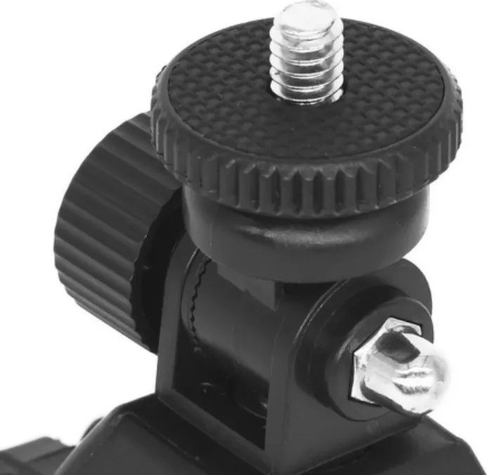 Mbajtëse drite biçiklete univerzale, rrotullim 360°, plastike, e zezë