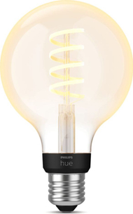 Llambë smart Philips Hue LED E27, 7W, White dimmable, e bardhë