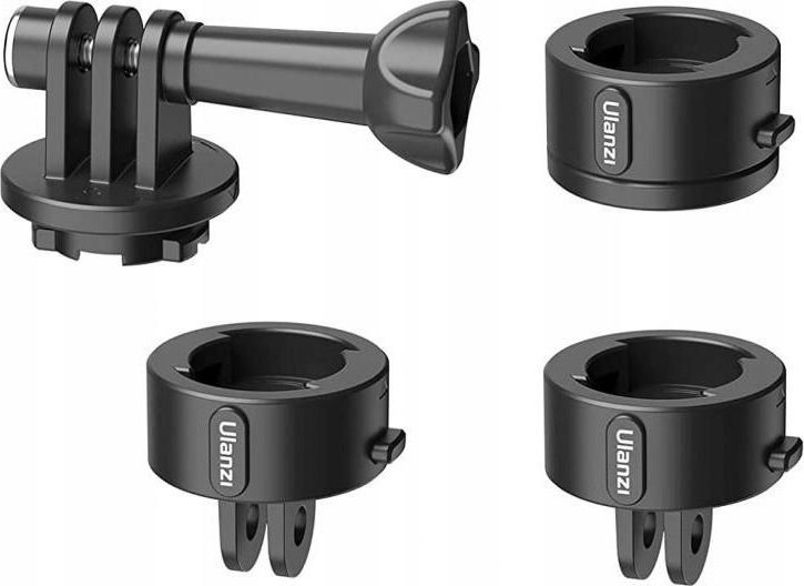 Set quick release për kamera sportive Ulanzi Go-Quick II Basic, pllakë magnetike, montim 1/4", i zi