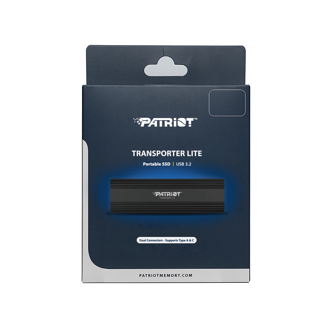 SSD i jashtëm Patriot Transporter Lite, 512GB, USB 3.2 Gen 2, i zi