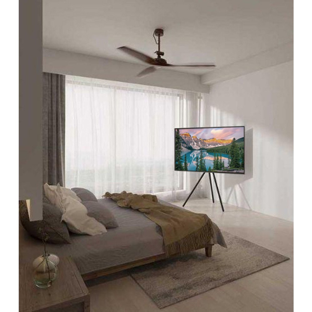 Mbajtëse dyshemeje për TV LCD/LED/Plasma Techly, 32"-65", e zezë/e kaftë