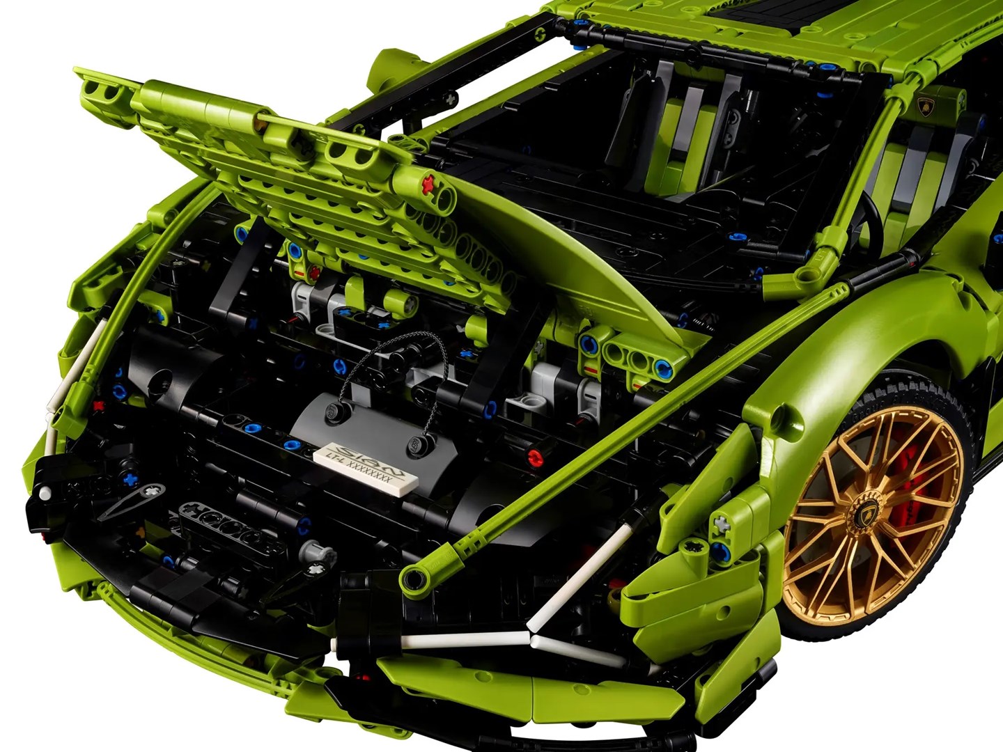 Set ndërtimi LEGO Technic Lamborghini Sián FKP 37 42115, model koleksionist 1:8, për të rritur, jeshil