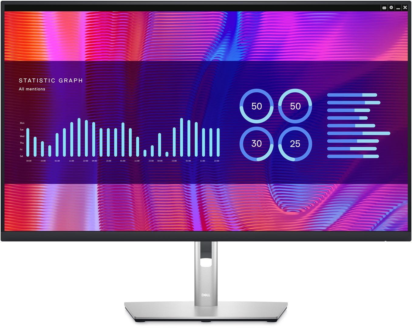 Monitor DELL P Series, 31.5", 2560 x 1440, i zi