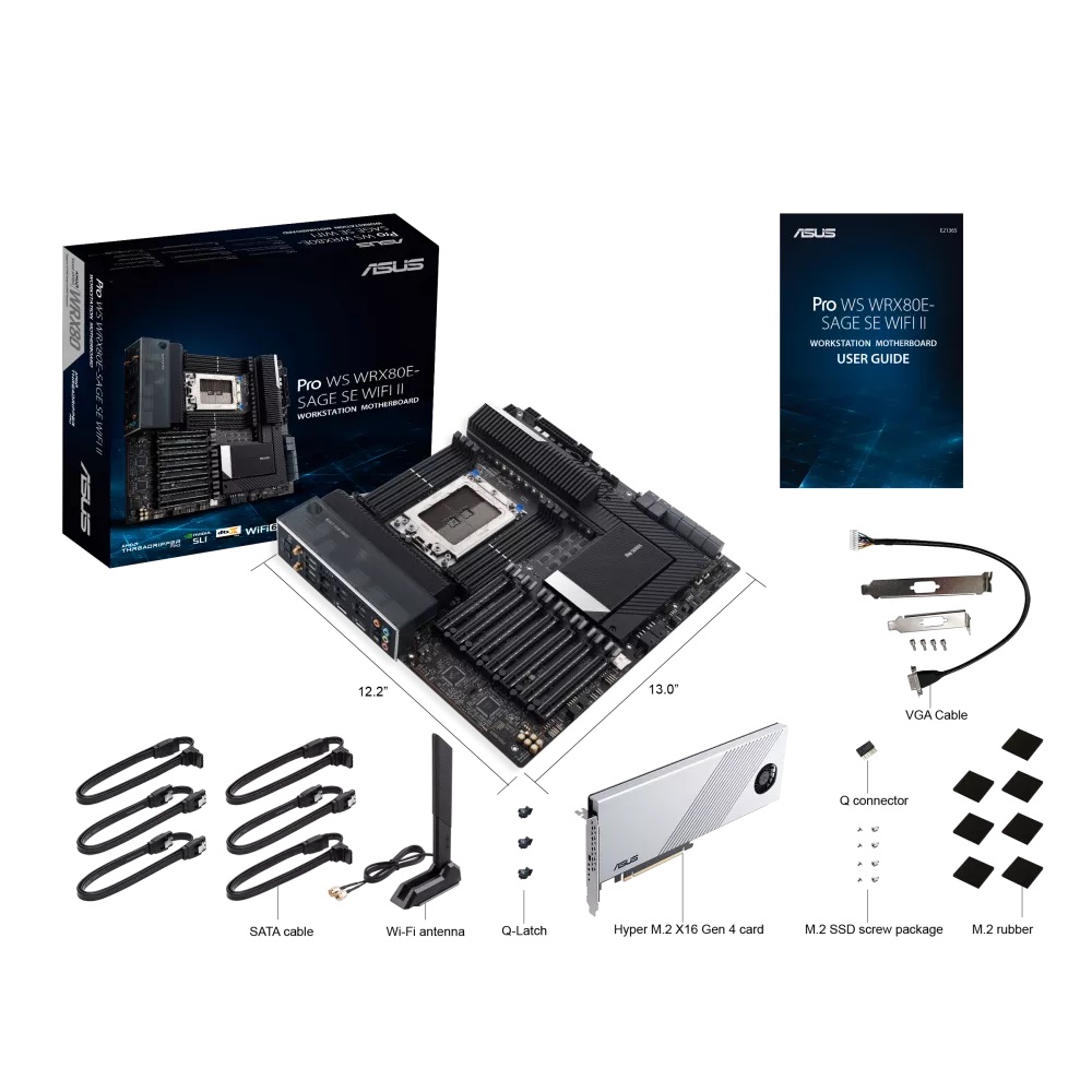 Pllakë amë ASUS PRO WS WRX80E-SAGE SE WIFI II - AMD WRX80