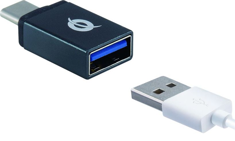 Adapter USB Conceptronic DONN, USB C në USB A OTG, set 2 copë, gri