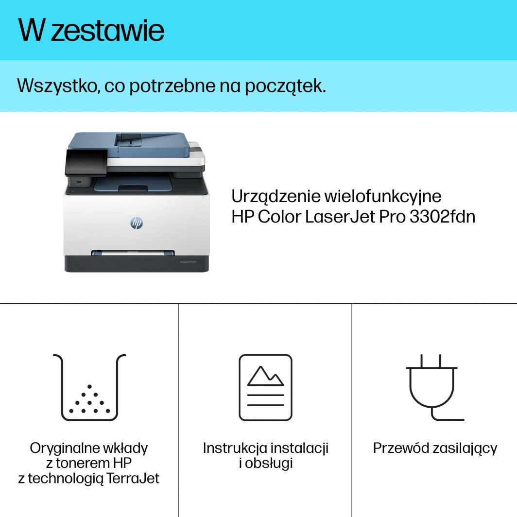 Printer HP Color LaserJet Pro MFP 3302fdn