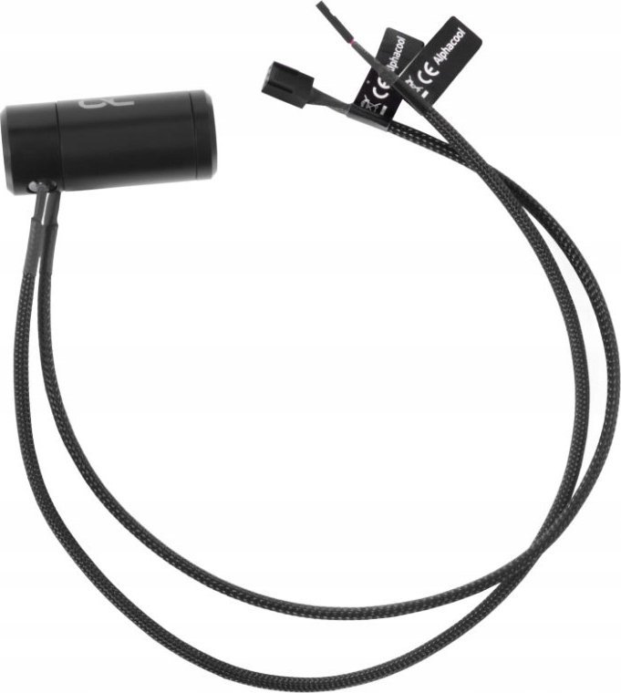 Senzor rrjedhjeje dhe temperature Alphacool ES High Flow, me sinjal RPM, i zi