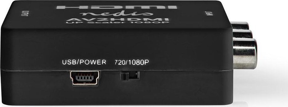 Adapter video Nedis, RCA në HDMI, Full HD 1080p, anthracite