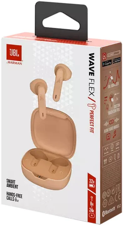Dëgjuese JBL Wave Flex, bezhë