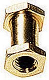 Фото адаптер Manfrotto 066 Double Female Thread Stud, навој 3/8", навој 1/4", метален