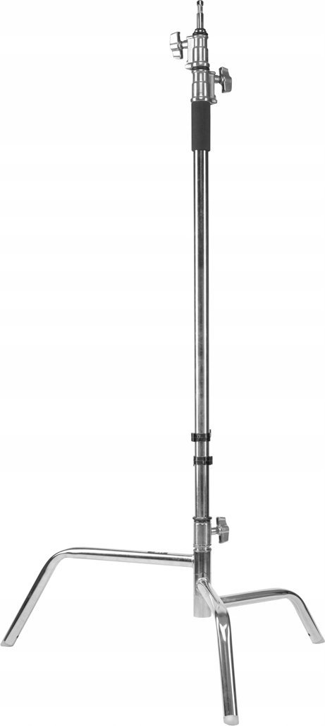Stativ ndriçimi GlareOne Fatboy T, C-stand Turtle Base, çelik kromuar, argjendtë