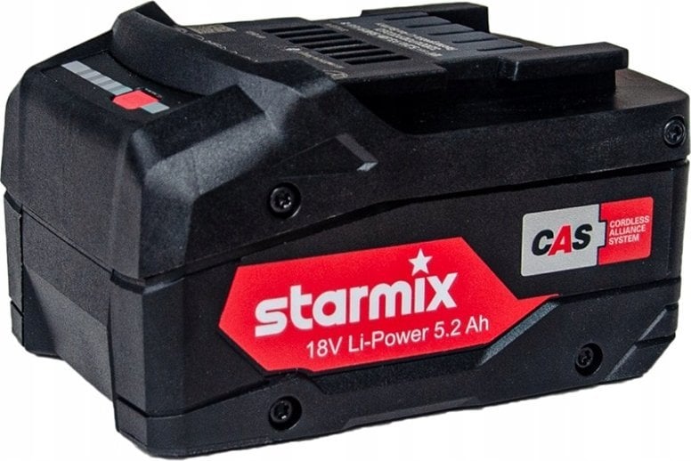 Bateri rezervë Starmix Li-Power 459745, 18V, 5.2Ah, e zezë