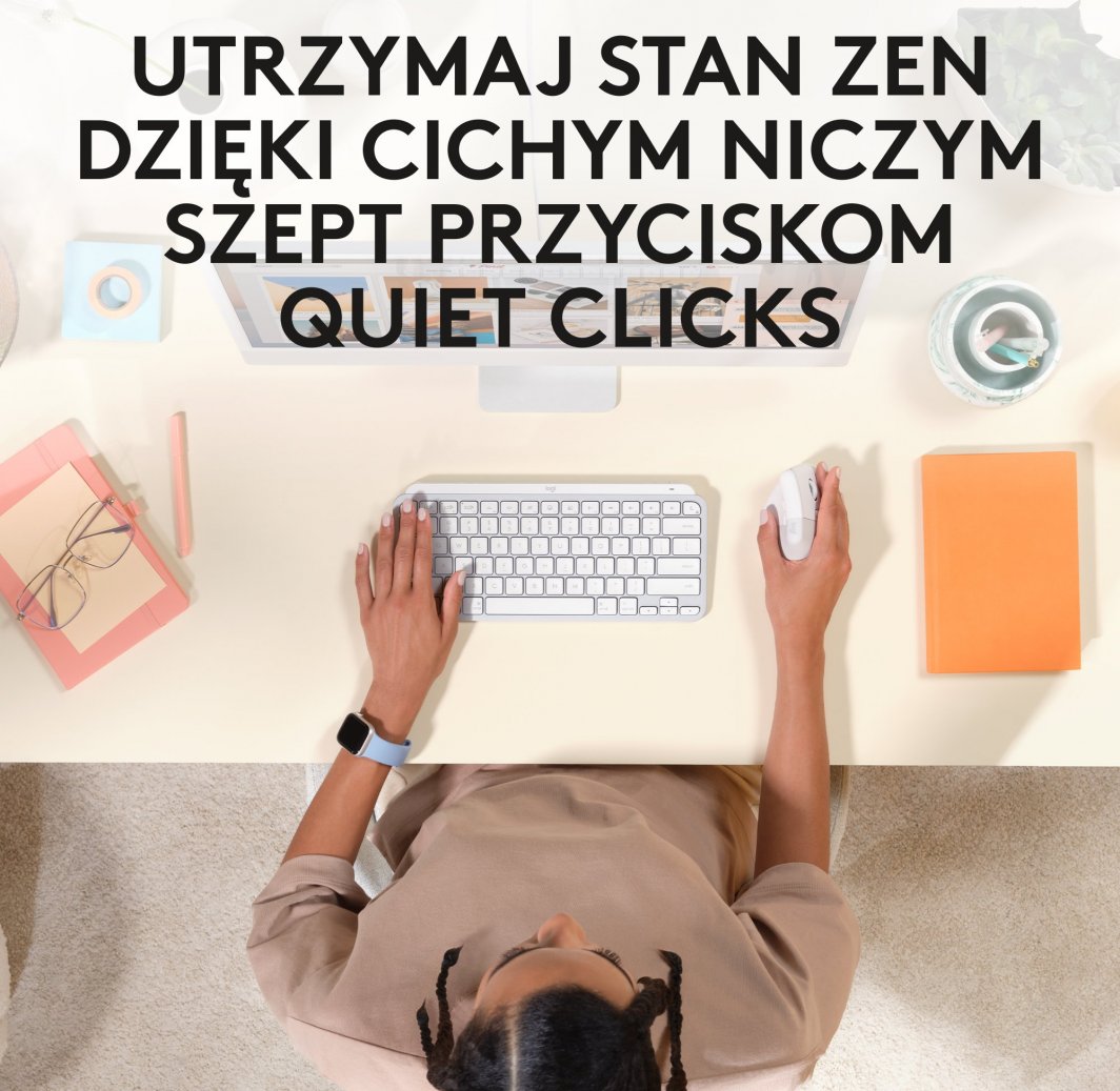 Maus Logitech Lift, wireless, Bluetooth, USB, i bardhë