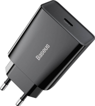 Полнач за мрежа Baseus Speed Mini Quick Charger 1C, 20W PD, црн