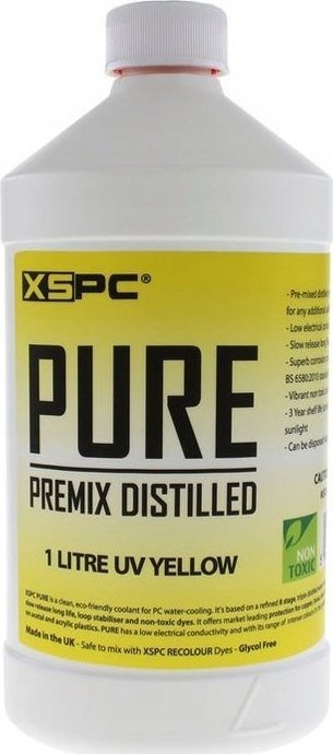 Lëng ftohës për PC XSPC PURE Premix, 1L, UV Yellow