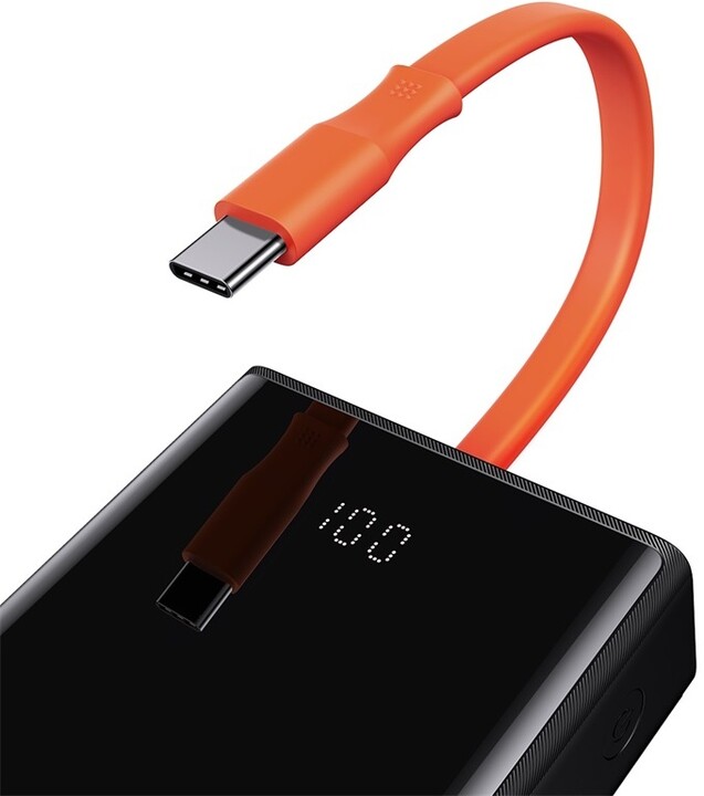 Powerbank me ekran LED Baseus Elf, 20000mAh, 65W, i zi 