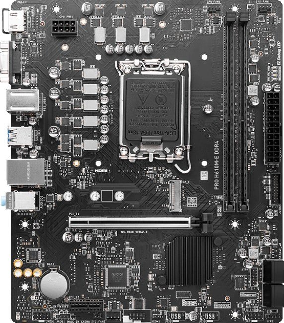 Motherboard MSI PRO H610M E DDR4, Intel H610, mATX
