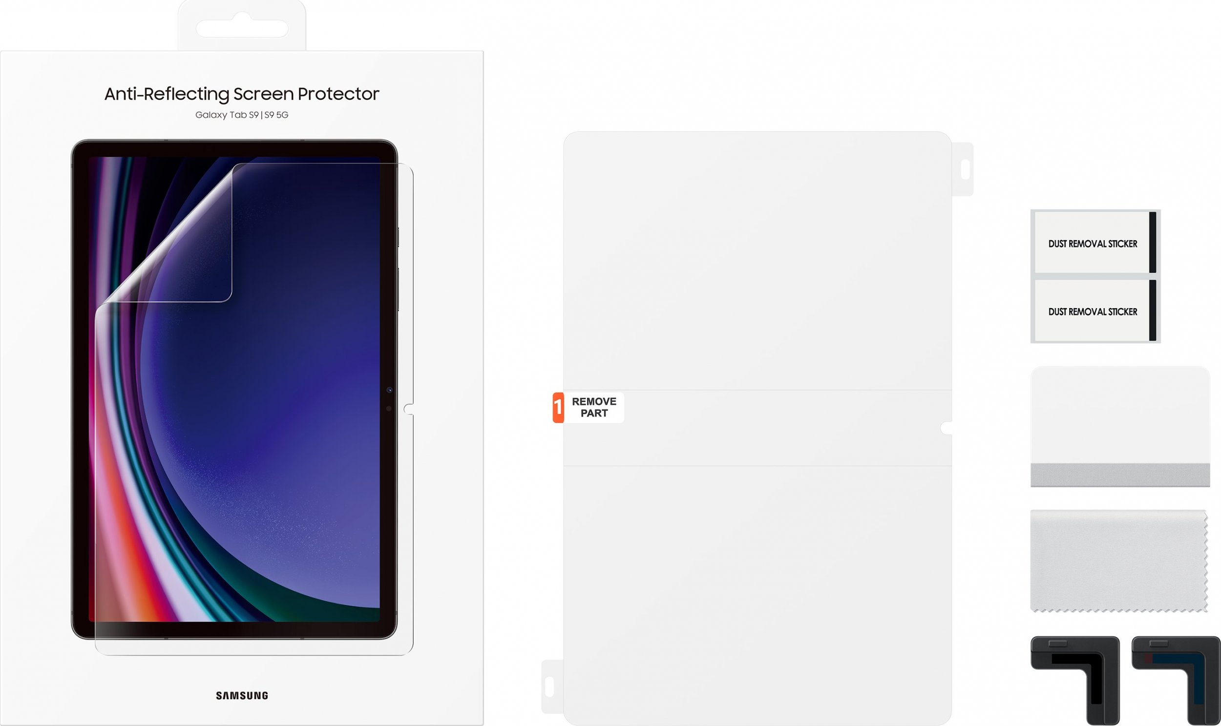 Mbrojtës ekrani Samsung Anti-Reflecting për Galaxy Tab S9, 11", transparent