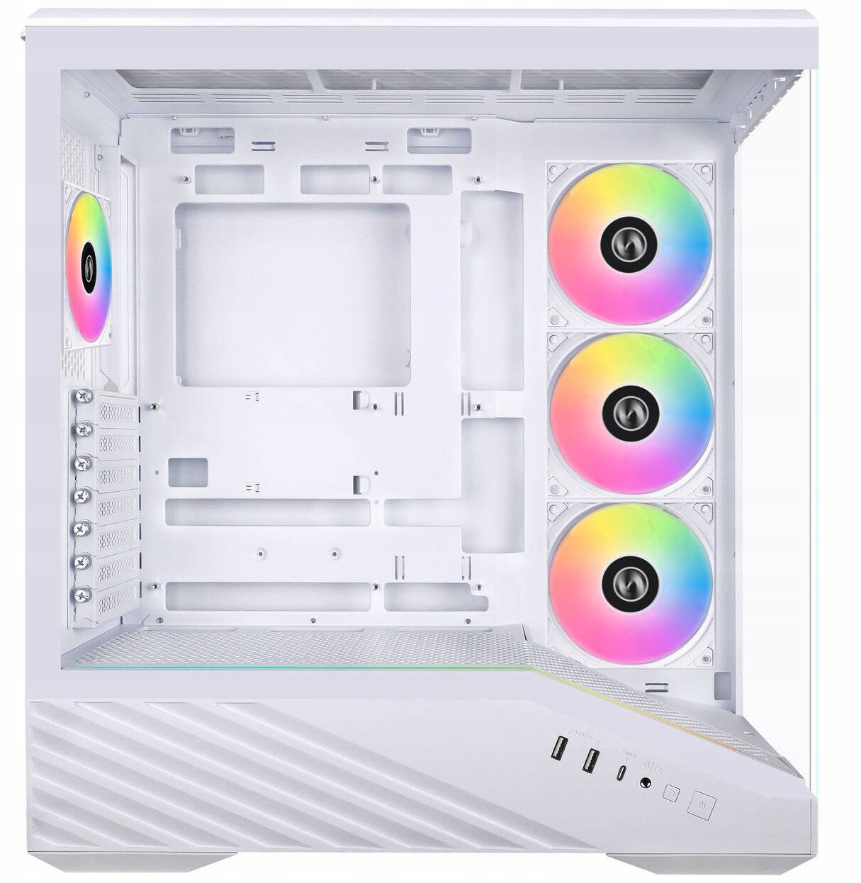 Kuti kompjuteri Lian Li Vector V100, mid tower, ARGB, e bardhë