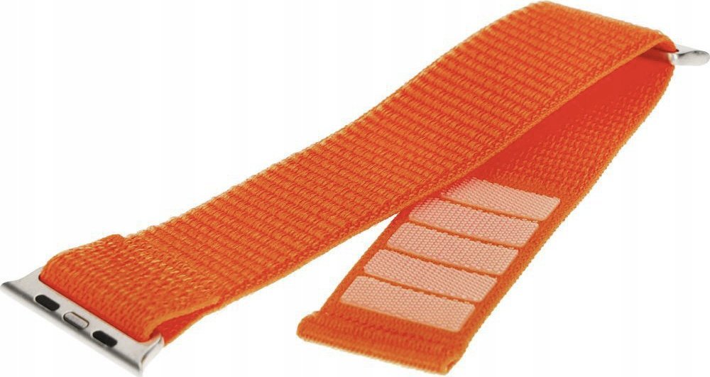 Rrip ore FIXED Nylon për Apple Watch Ultra 2 49mm, me velcro, portokalli