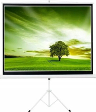 Ekran projekcioni AVELI Mobile Projection Screen Stand, 200 x 125 cm, 16:10, i bardhë