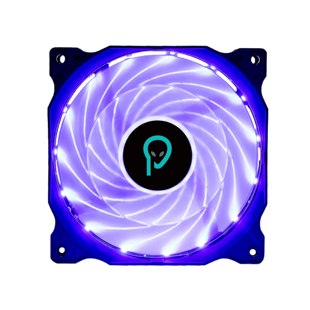 Ventilator PC Spacer SPFC-120-3P-BL, 120mm, kushineta hidraulike, LED blu