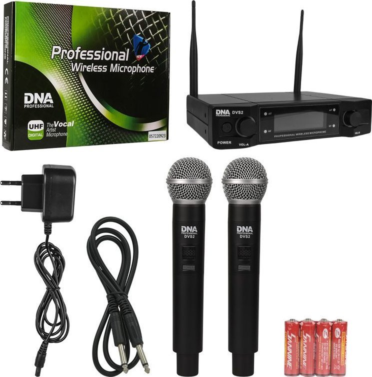 Set mikrofona wireless DNA DVS2, sistem UHF, ekran LCD, i zi