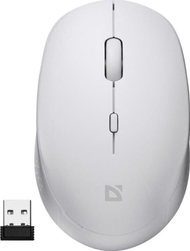 Mouse wireless Defender AURIS MB-027, optik 1600DPI, klik i heshtur, i bardhë