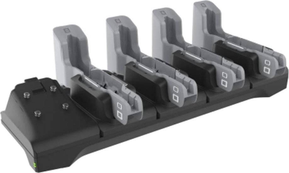 Bazë karikimi Zebra CRD-ET4X-4S8I1-01, 4 slote, për tablet Zebra ET40 ET45 8", e zezë gri