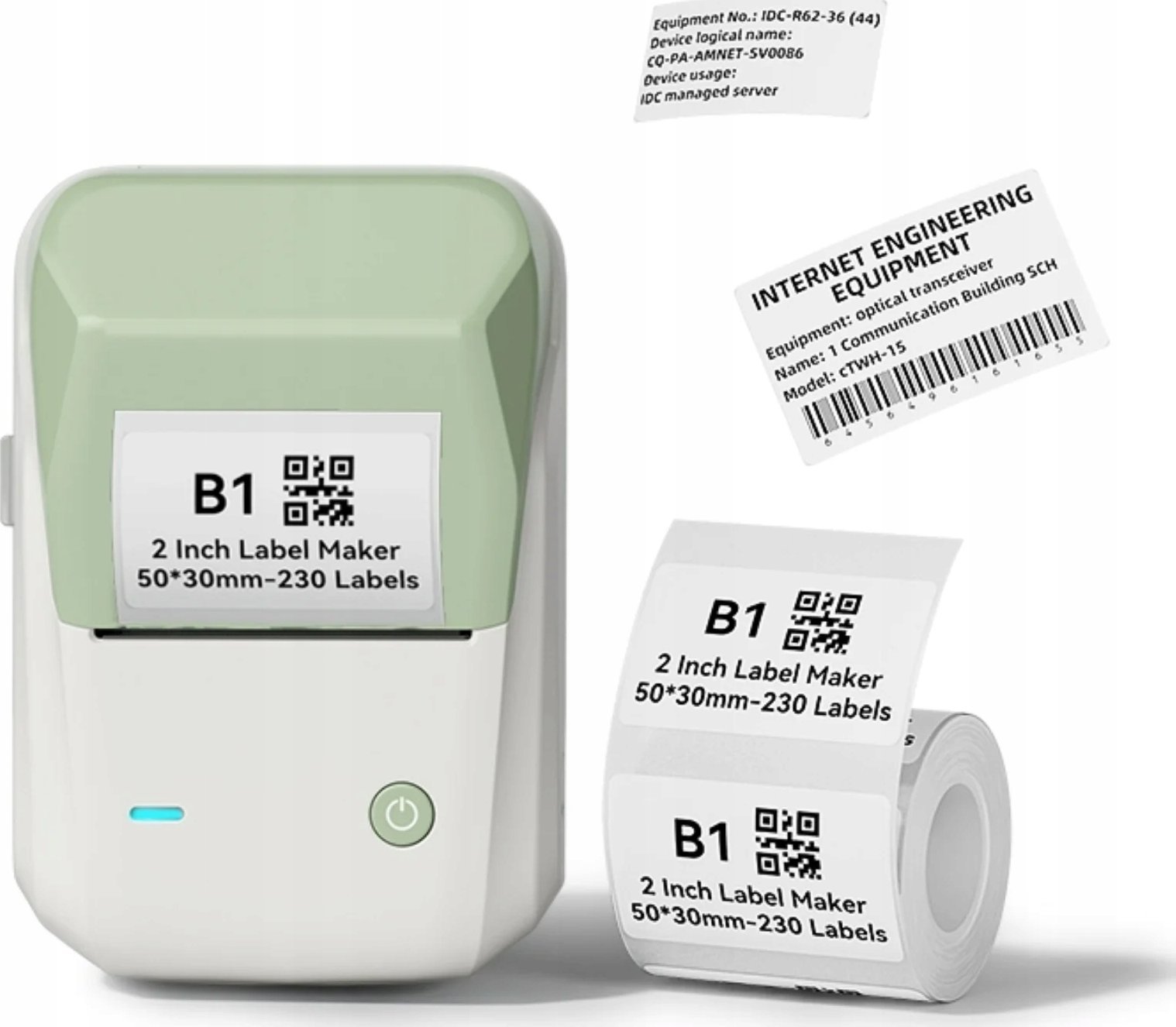 Printer etiketash NIIMBOT B1, wireless, Bluetooth, jeshil