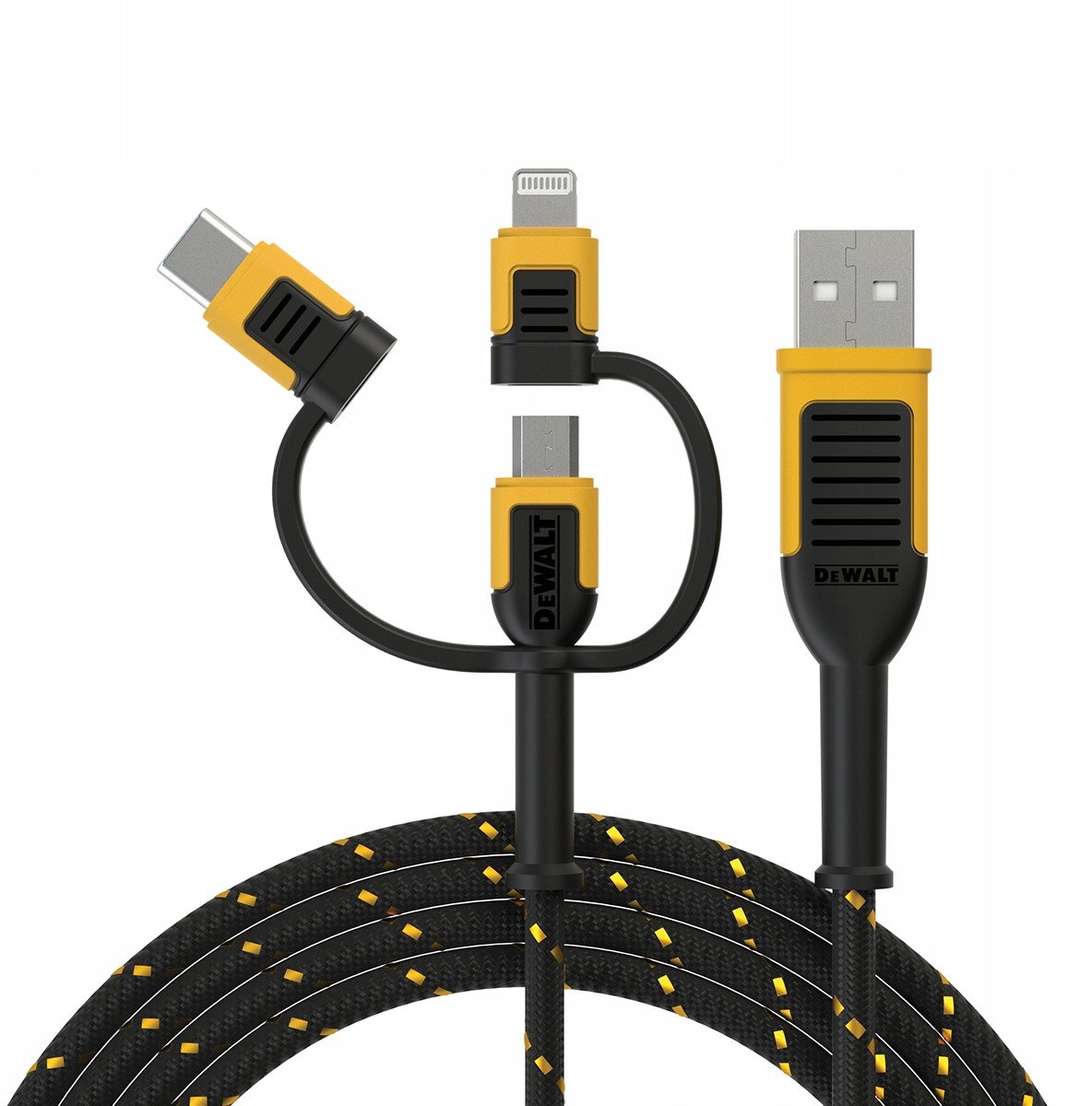 Kabllo karikues DEWALT 131 1356 DWG, 3 në 1, 1.8m, e zezë