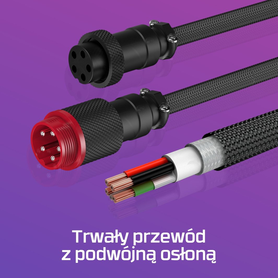 Kabllo HP HyperX USB-C, e kuqe/zezë