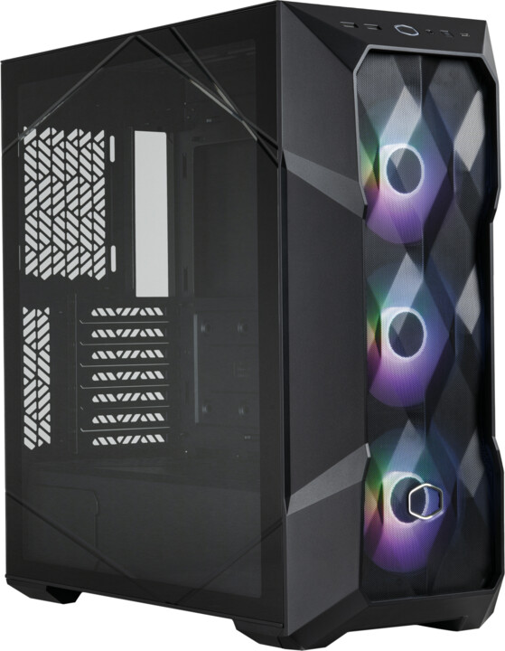 Kasë kompjuteri Cooler Master MasterBox TD500 MESH V2, anësore transparente, e zezë
