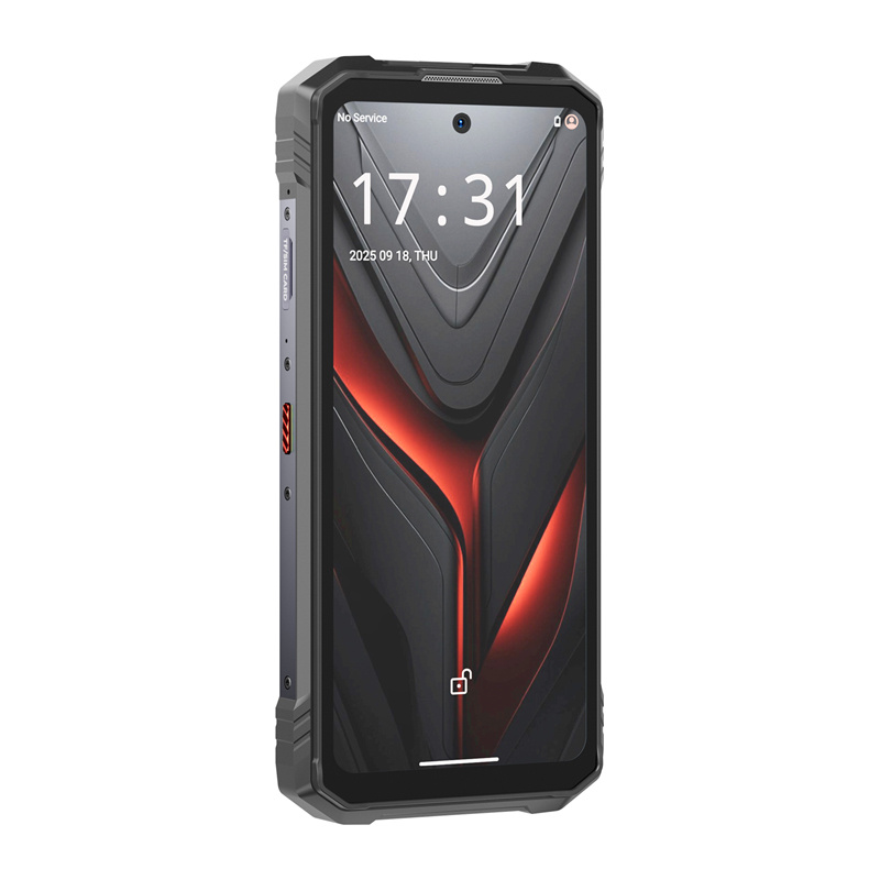 Telefoni i fortë HOTWAV Hyper 8 Ultra, 12GB 512GB, 12000mAh, 5G, gri i zi