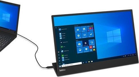 Monitor Lenovo ThinkVision M15, 15.6", 1920 x 1080 (FullHD), 60 Hz