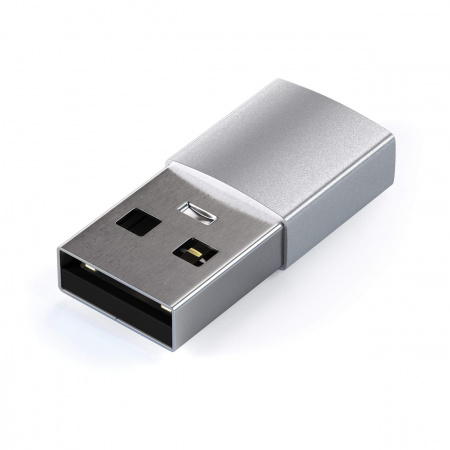 Përshtatës Satechi Aluminum USB-A - USB-C, i argjendtë