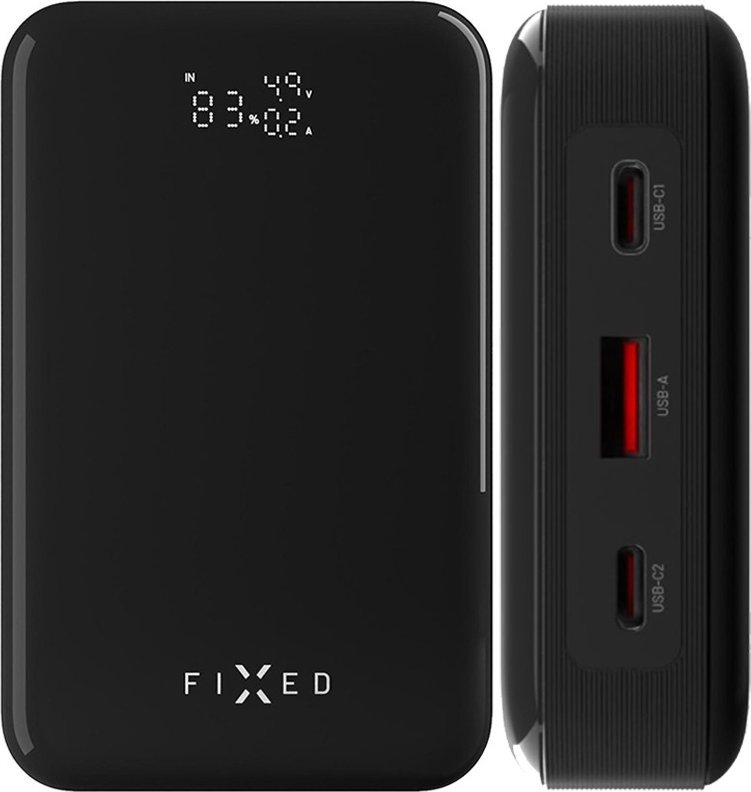 Надворешна батерија FIXED Zen PRO, 20000mAh, 130W USB C PD, црна