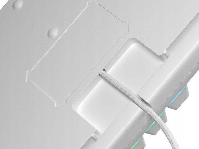 Tastierë Genesis Thor 303 TKL RGB Outemu Peach Silent, e bardhë